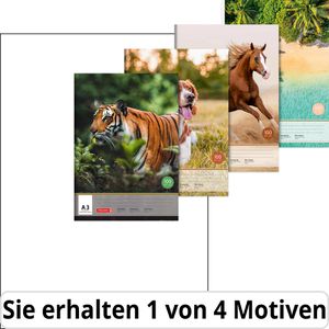 Brunnen Zeichenblock 104790309, A3, 100 g/m², weiß, perforiert, 10 Blatt