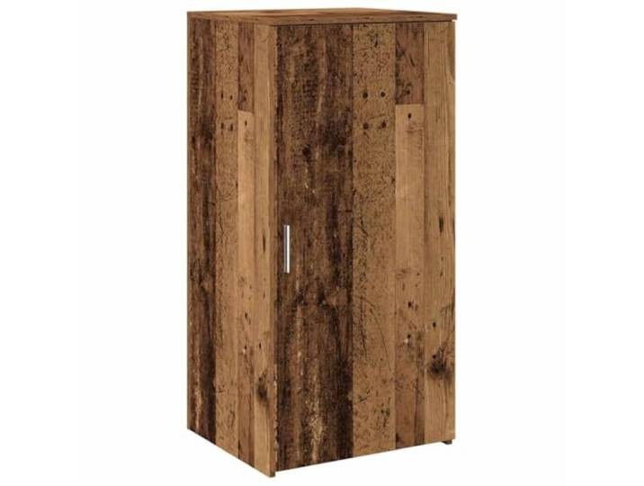 HKTMGDNG Lagerschrank Altholz-Optik 50x45x103,5 cm Kommode Holzwerkstoff Vielseitiges Möbelstück für Büro, Empfangsbereich oder Schlafzimmer mit praktischem Einlegeboden hinter der Tür.