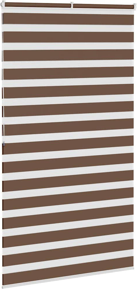 George Oliver Zebra Blind Polyester Brown 135cmW x 200cmL