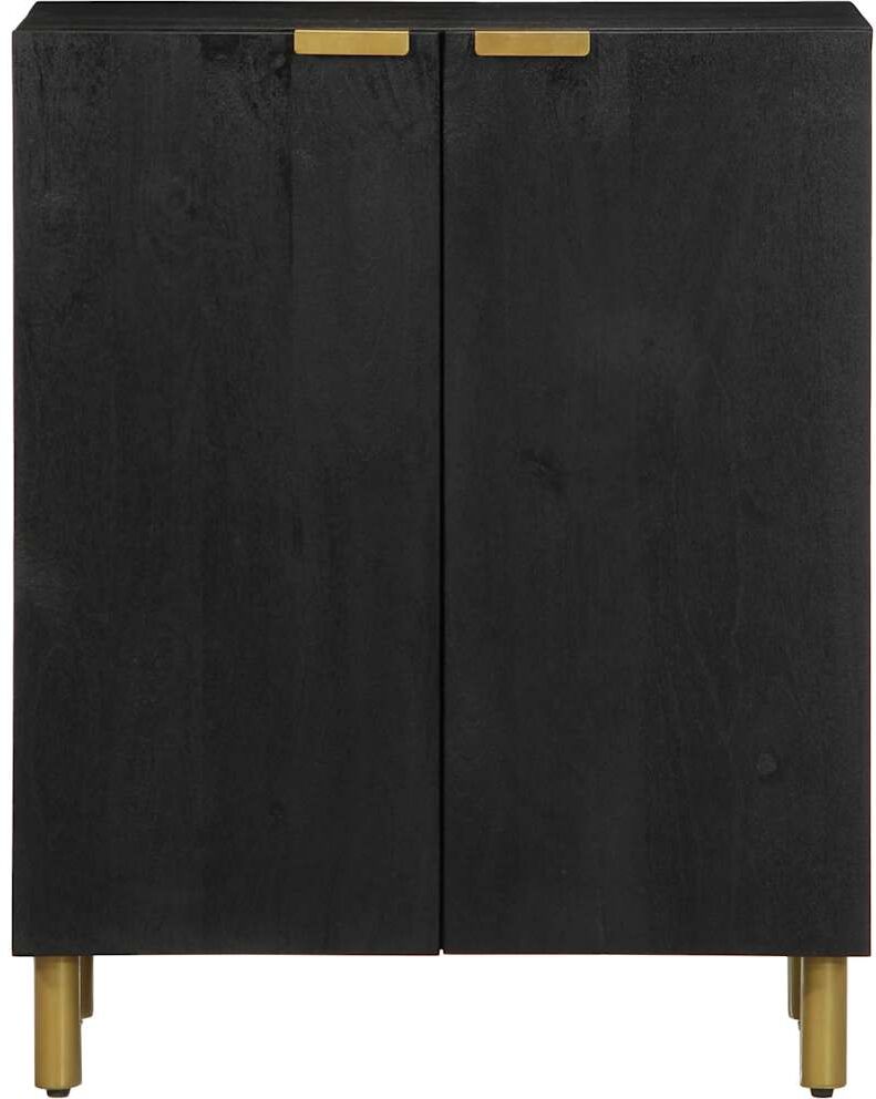vidaXL Buffet noir 60x33x75 cm bois d'ingénierie