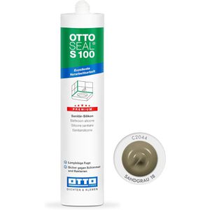 Otto-Chemie Silikon OTTOSEAL S100, sandgrau, Sanitär, Innen- und Außenbereich, 300ml