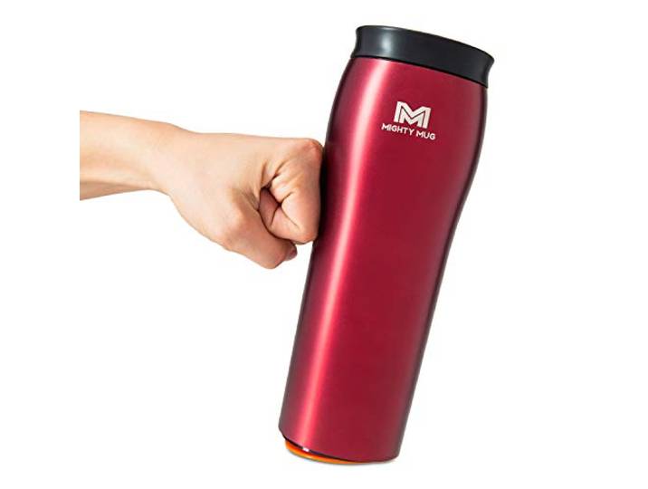 Mighty Mug The Untippable Mug Greift wenn er getroffen wird, hebt sich für Schlucke an Isolierter Edelstahlbecher Becherhalter geeignet Geschenke für Damen und Herren auslaufsicher 6