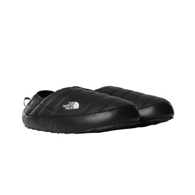Hausschuh THE NORTH FACE "M THERMOBALL TRACTION MULE V", Herren, Gr. 43, schwarz (tnf schwarz, tnf weiß), Textil, Schuhe Hausschuh