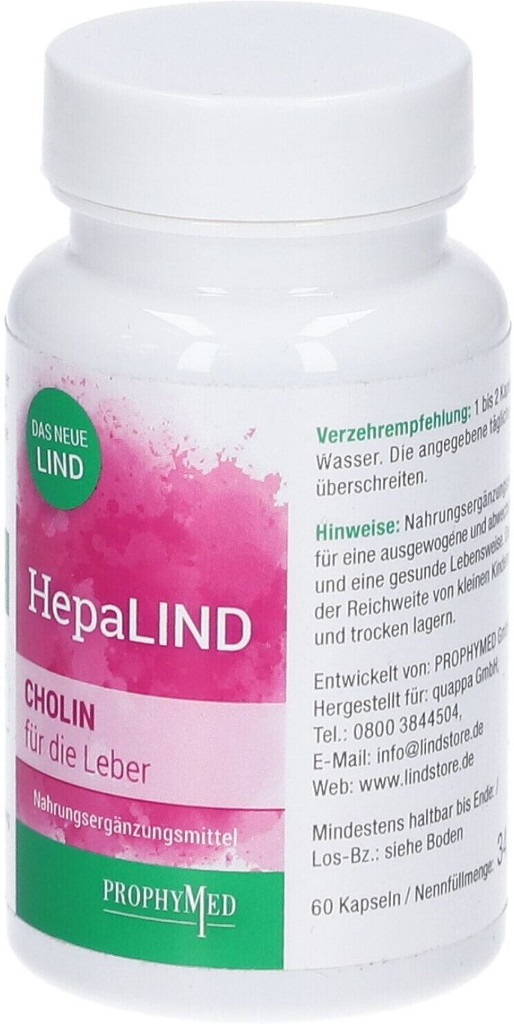 HepaLIND® Hepalind Cholin Fuer Leber 60 St Kapseln