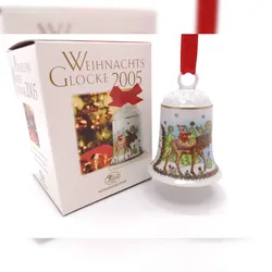 DKG utils Hutschenreuther Porzellan Weihnachtsglocke Glocke 2005 mit Originalverpackung