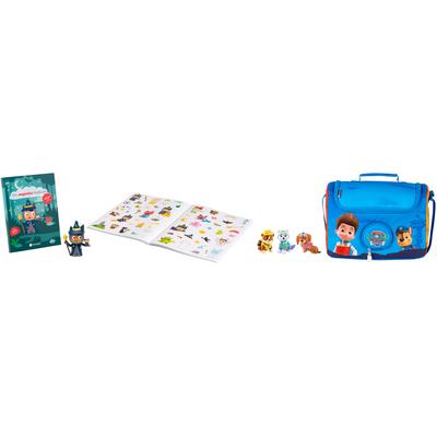 TONIES Aufbewahrungstasche "Set: Transporter + 3 Paw Patrol-Tonies +Malbuch+Kreativ-Tonie Zauberer", blau (bunt), B/H/T: 28cm x 19cm x 13cm, Taschen
