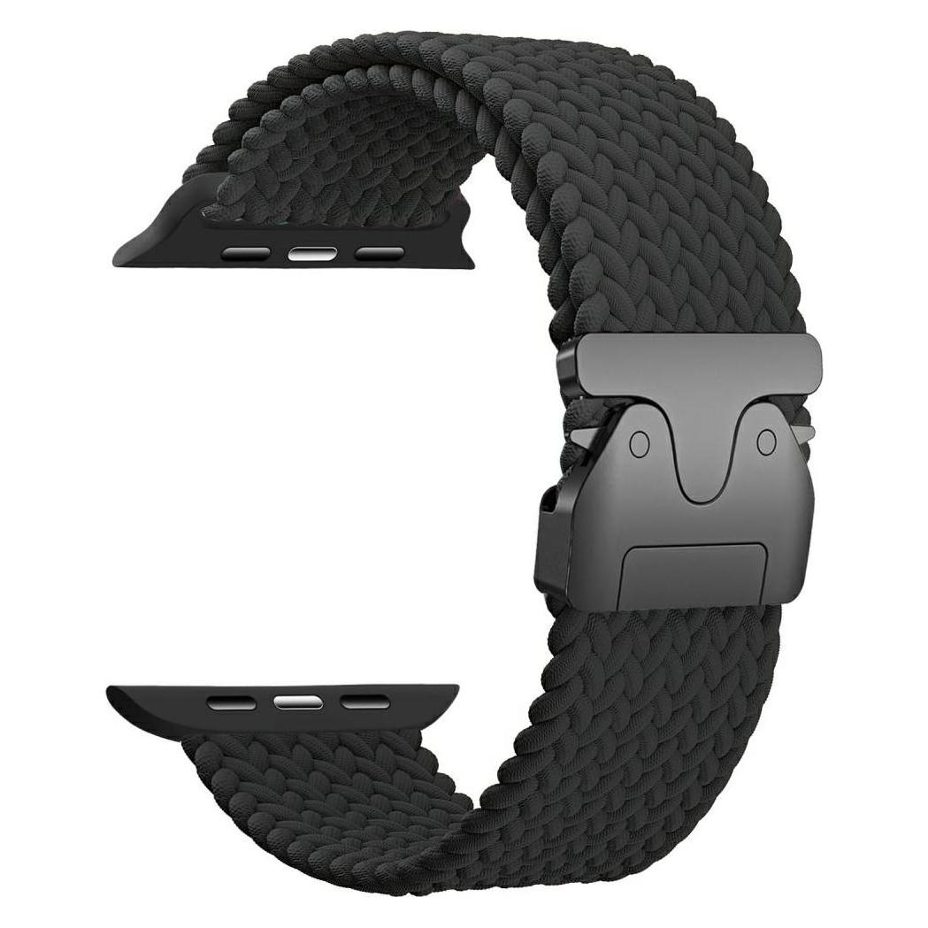 Beline Woven Nylon Parachute Strap for Apple Watch 38/40/41mm Black (Nylon) (5906849666672)