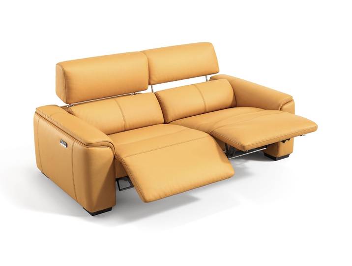 Leder Sofa CALVERA 3-Sitzer XXL RelaxcouchLedergarnitur Funktionssofa