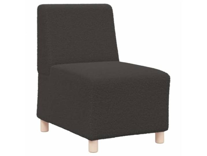 KKgypkn Modulares Sofa Ohne Armlehne Dunkelgrau Wollähnlicher Stoff Sperrholzrahmen Stabil, Vielseitig Für Wohnzimmer Schlafzimmer, Individuell Erweiterbar