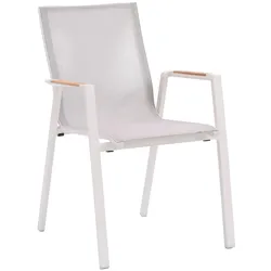 Gartensessel Brezone Aluminium Beige Creme