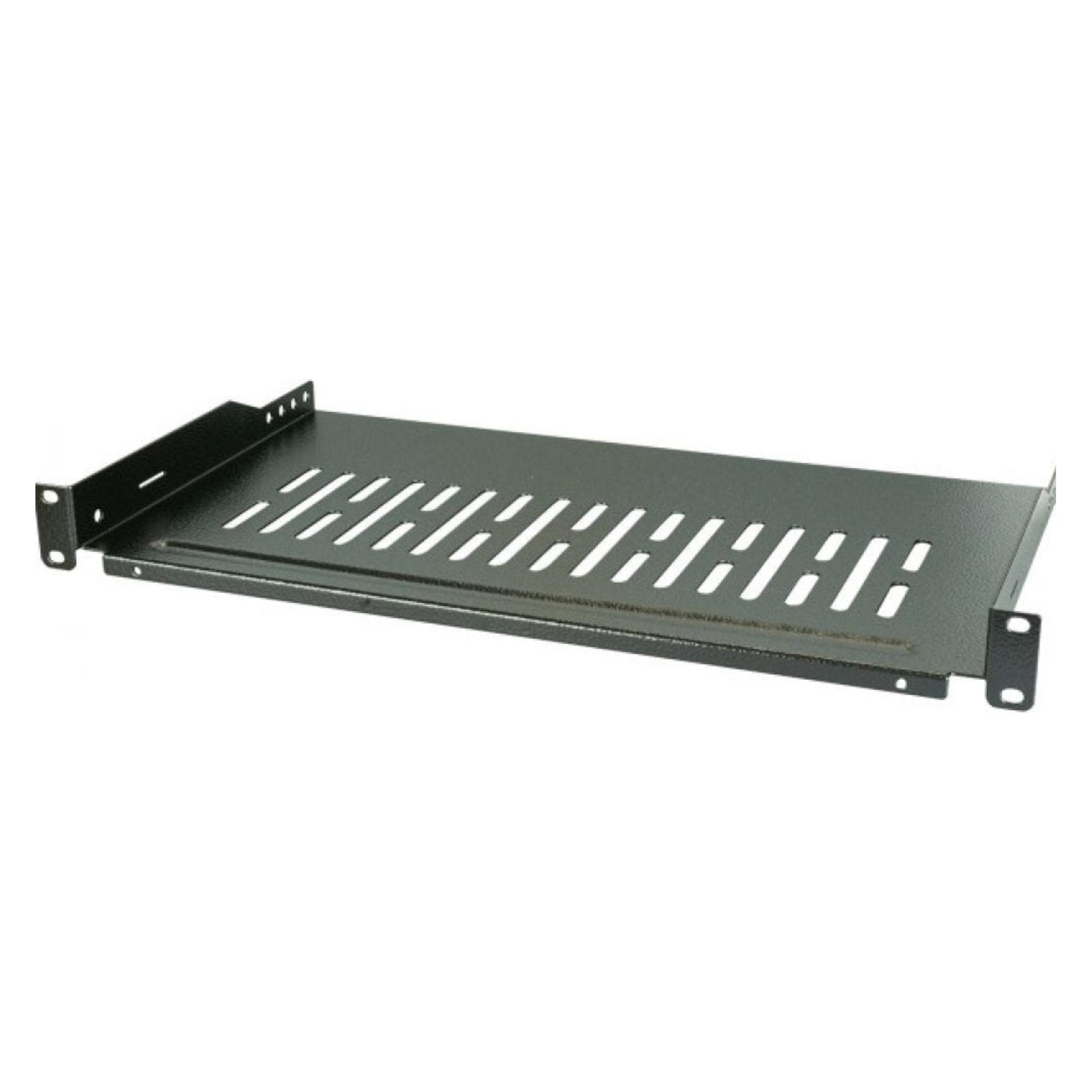 EFB Elektronik Fachboden 1HE 250 mm RAL 9005 Traglast 10 kg - Rack-Zubehör (691650TS.1B)