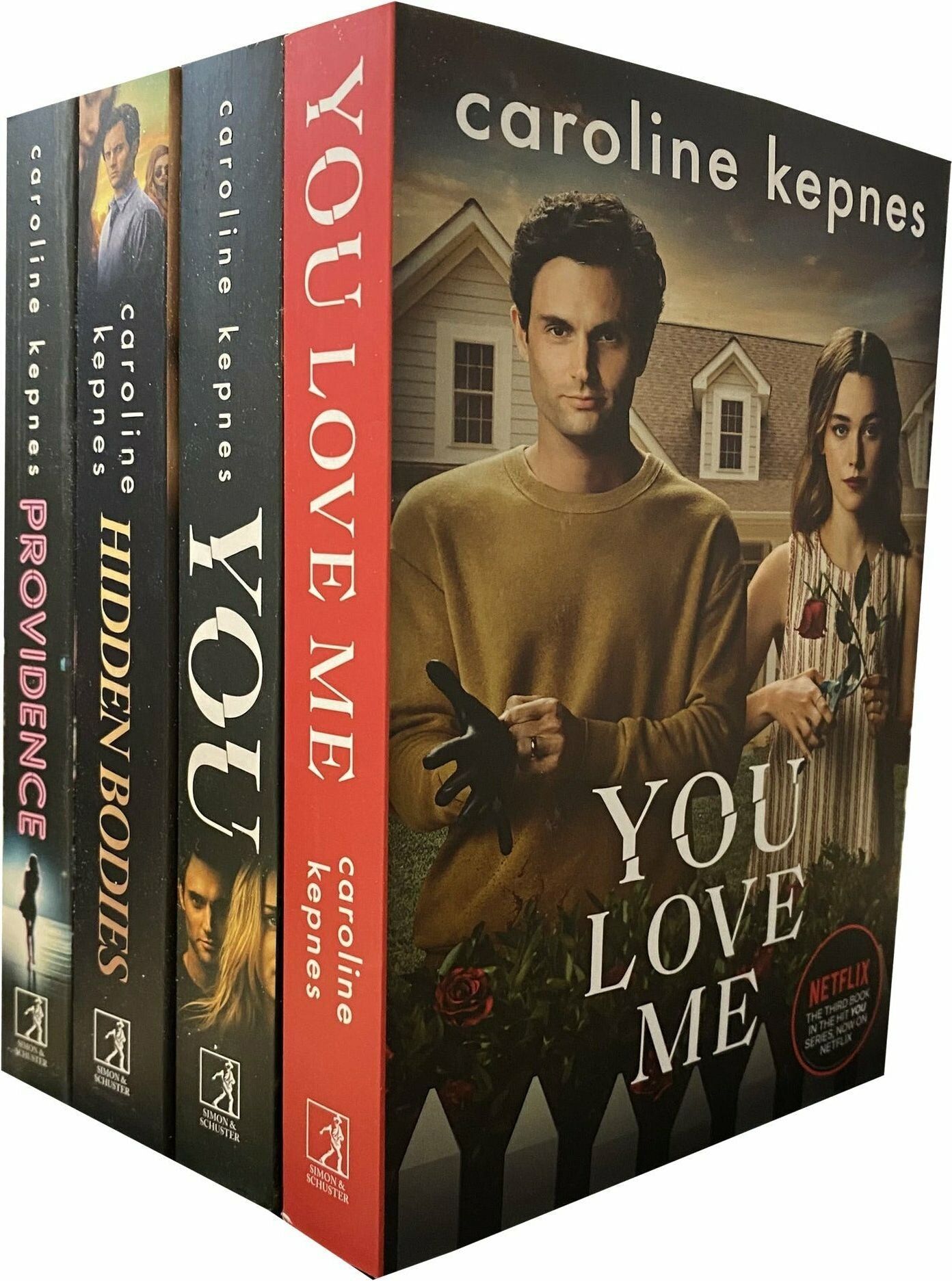 Simon & Schuster Caroline Kepnes You Series 4 Books Collection Set You, Hidden Bodies, Providence