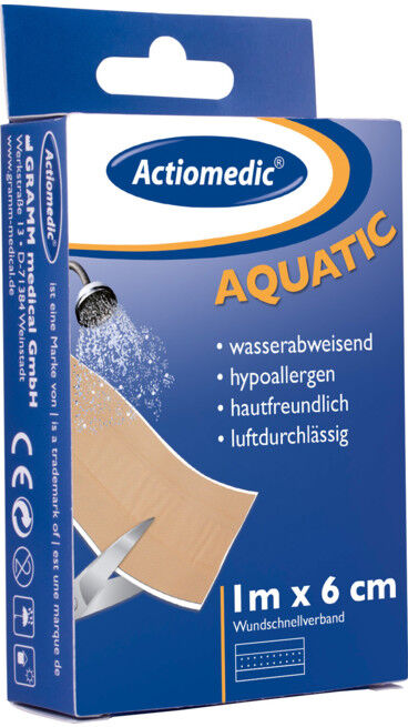 Gramm Medical Actiomedic® AQUATIC pansement rapide pour plaies, 1 m x 6 cm (134.521.01060)