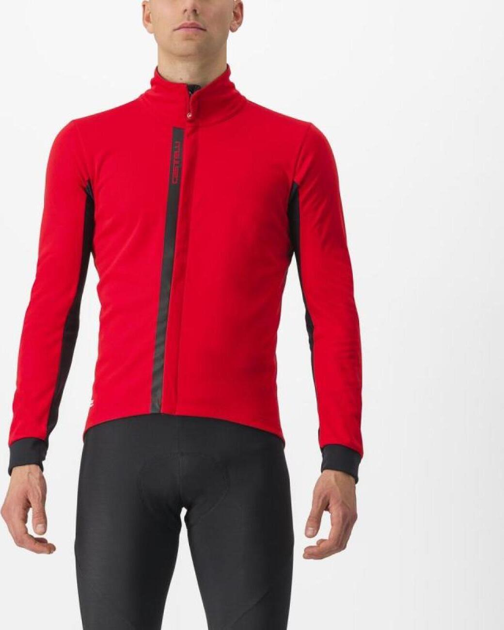 CASTELLI Fahrrad-Thermojacke - ENTRATA - Rot 2XL