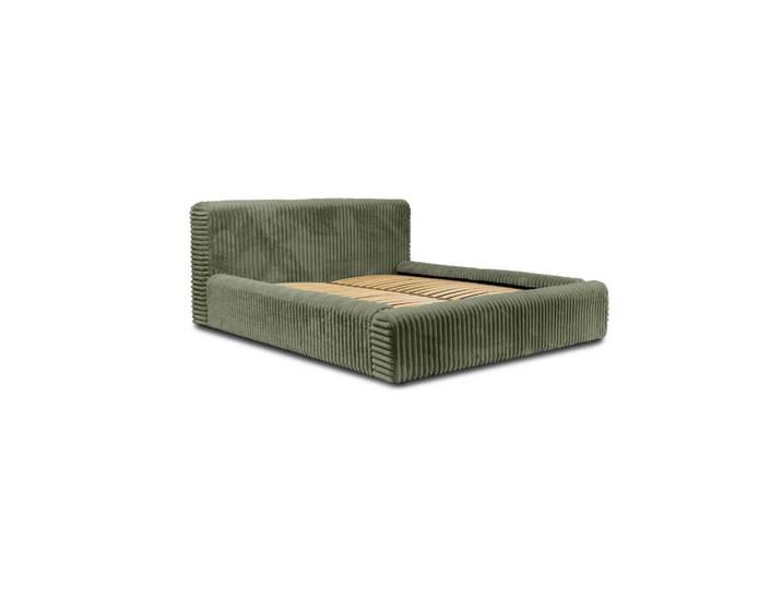 Fedve Polsterbett aus Strickmaterial Kostar 180x200 cm, Grün, 180x200 cm, Schlafzimmer, Betten