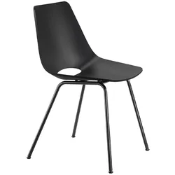 THONET S 661 Stahlrohrstuhl | Edelholz Eiche schwarz | Gestell schwarz