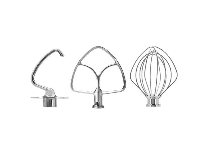 Accessoires de mélangeur pour Kitchenaid 4.5-5QT mélangeur sur socle à tête inclinable en acier inoxydable K45WW fouet à fil K45DH crochet à pâte batteur à bord plat