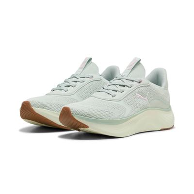 Fitnessschuh PUMA "SOFTRIDE MAYVE 2 WNS", Damen, Gr. 37,5, Textil, grün (crme de mint, sage glow, gum), Schuhe Fitnessschuh, ideal für Gym und Fitnessstudio