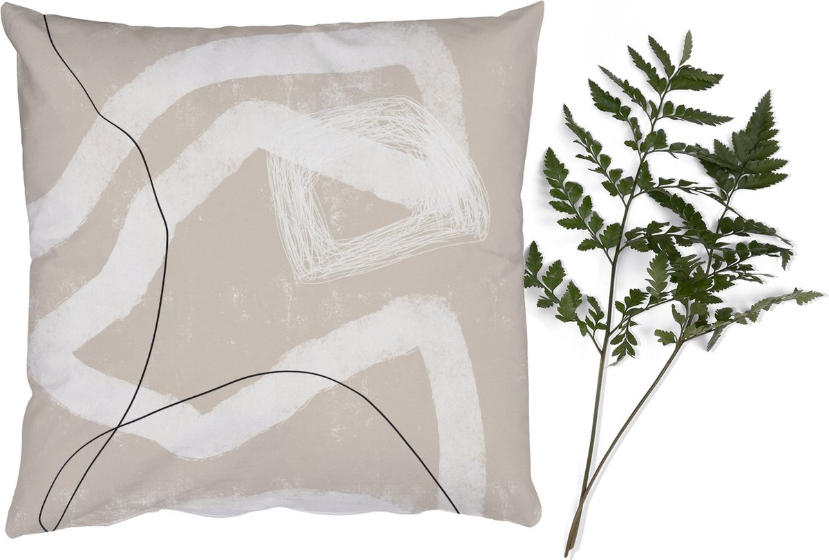 PillowMonkey Sierenkussen Abstract Lijn Design 60x60 cm