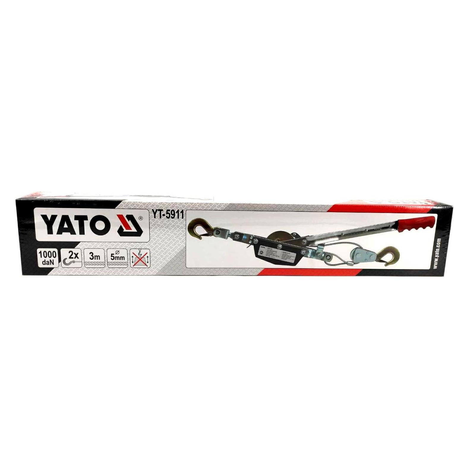 Yato HAND PULLER 1000 daN ROPE 3M (YT-5911)