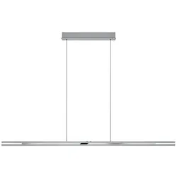 Hell LED-Pendelleuchte Ben Alu, Eisen, Stahl & Metall Silber Nickel matt / Chrom 150 cm