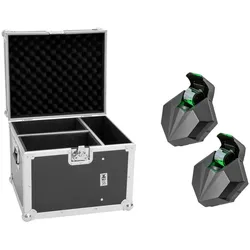 EUROLITE Set 2x LED CAT-80 Strahleneffekt + Flightcase