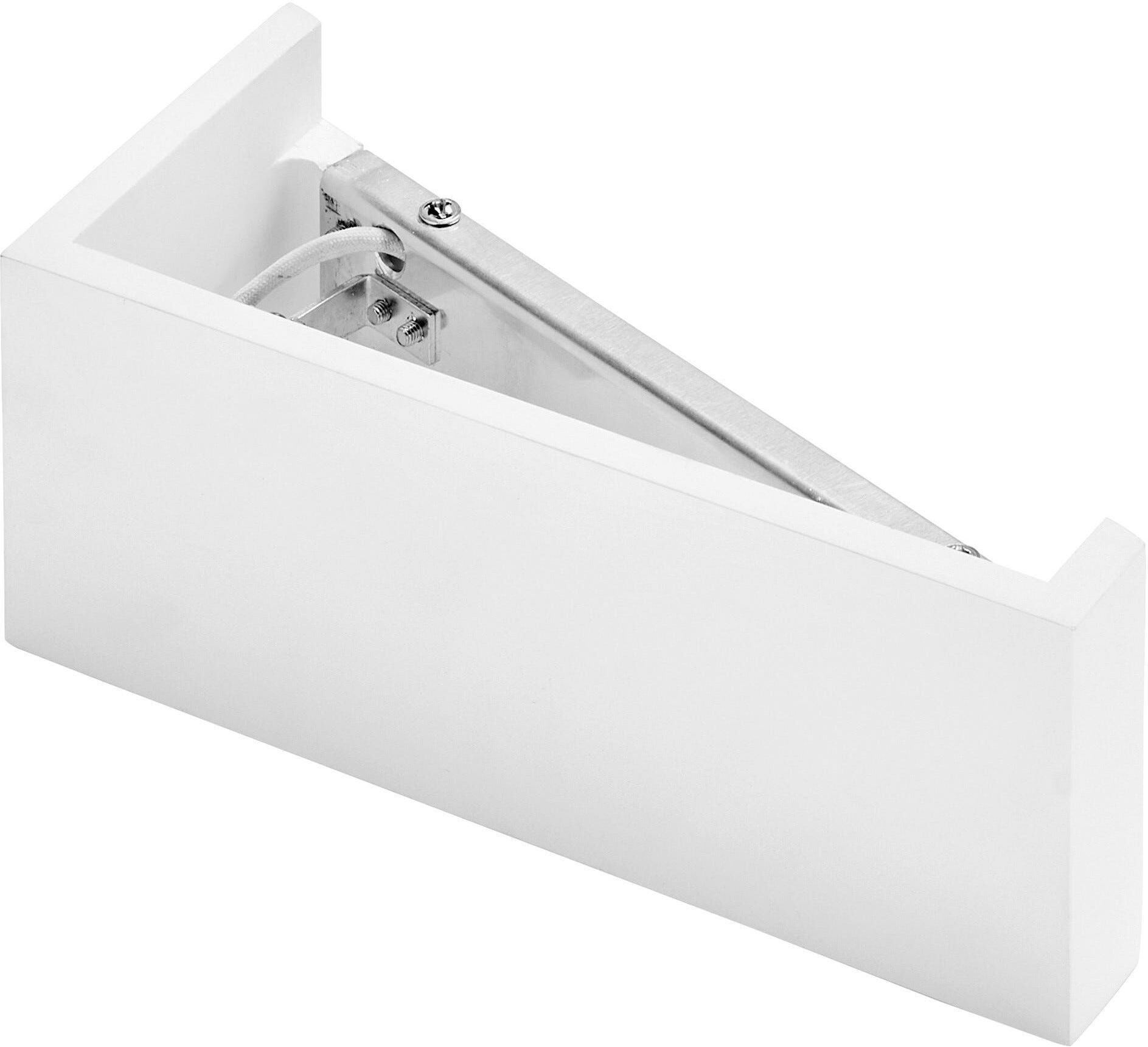 Tecnico_sforzin APPLIQUE SFORZIN TRIANGOLO PICCOLO  T74.10 2xG9 FINO A 40W IN GESSO 22,5x9,5x7,5 cm