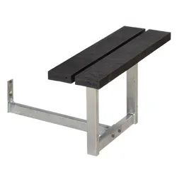Basic Gartenmöbel Anbau - Gartensitzgruppe in Teak / Silber - Outdoormöbel aus Kiefer/Fichte in 77 x 41 cm - Terrassenmöbel für Gärten & Balkone