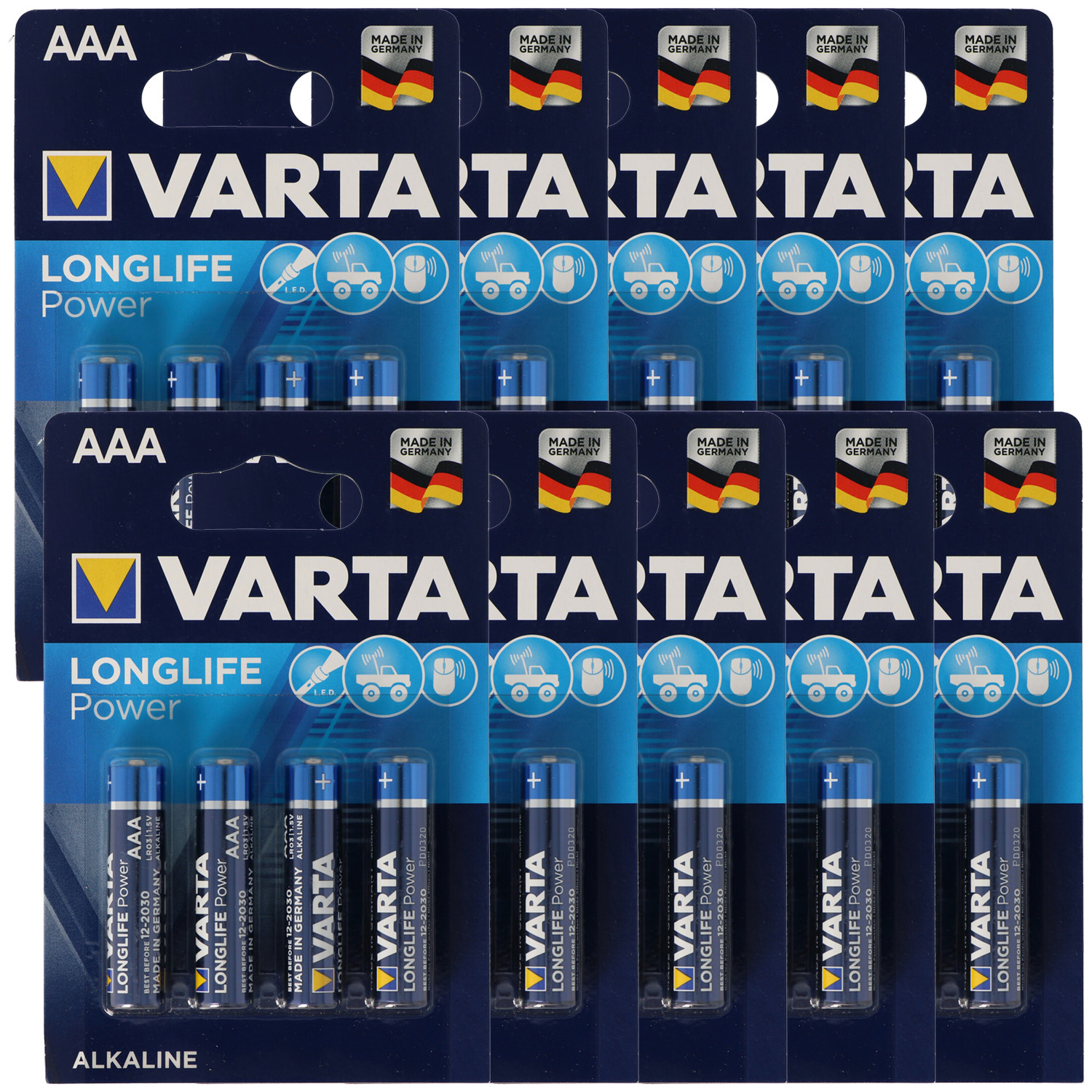 Varta High Energy Micro/AAA 4903 batterijen, 10 stuks