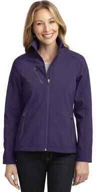 Port Authority L324 Women's Welded Soft Shell Jacket in Posh Purple size XL   Fleece