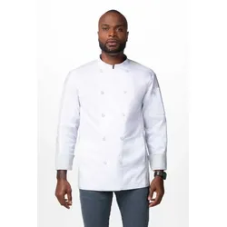 Chef Works® Kochjacke MOJAVE Flex Serie nachhaltig, Knöpfe, Cool VentTM, Weiß, Größe M