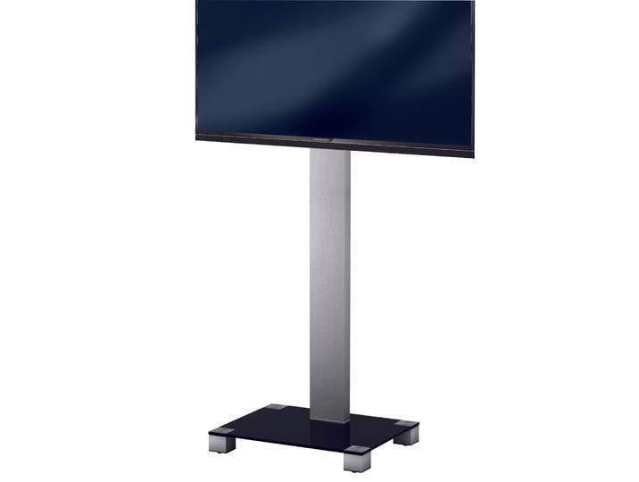 Balcar PR2550-B-SLV Schulungswagen PR2550 Schwarzglas Alu – TV Möbel
