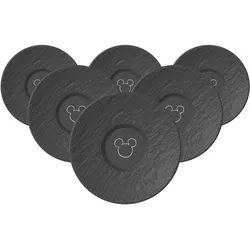 Villeroy & Boch Manufacture-Rock Mickey Mouse Espresso-Untertassen, Untertasse, Schwarz