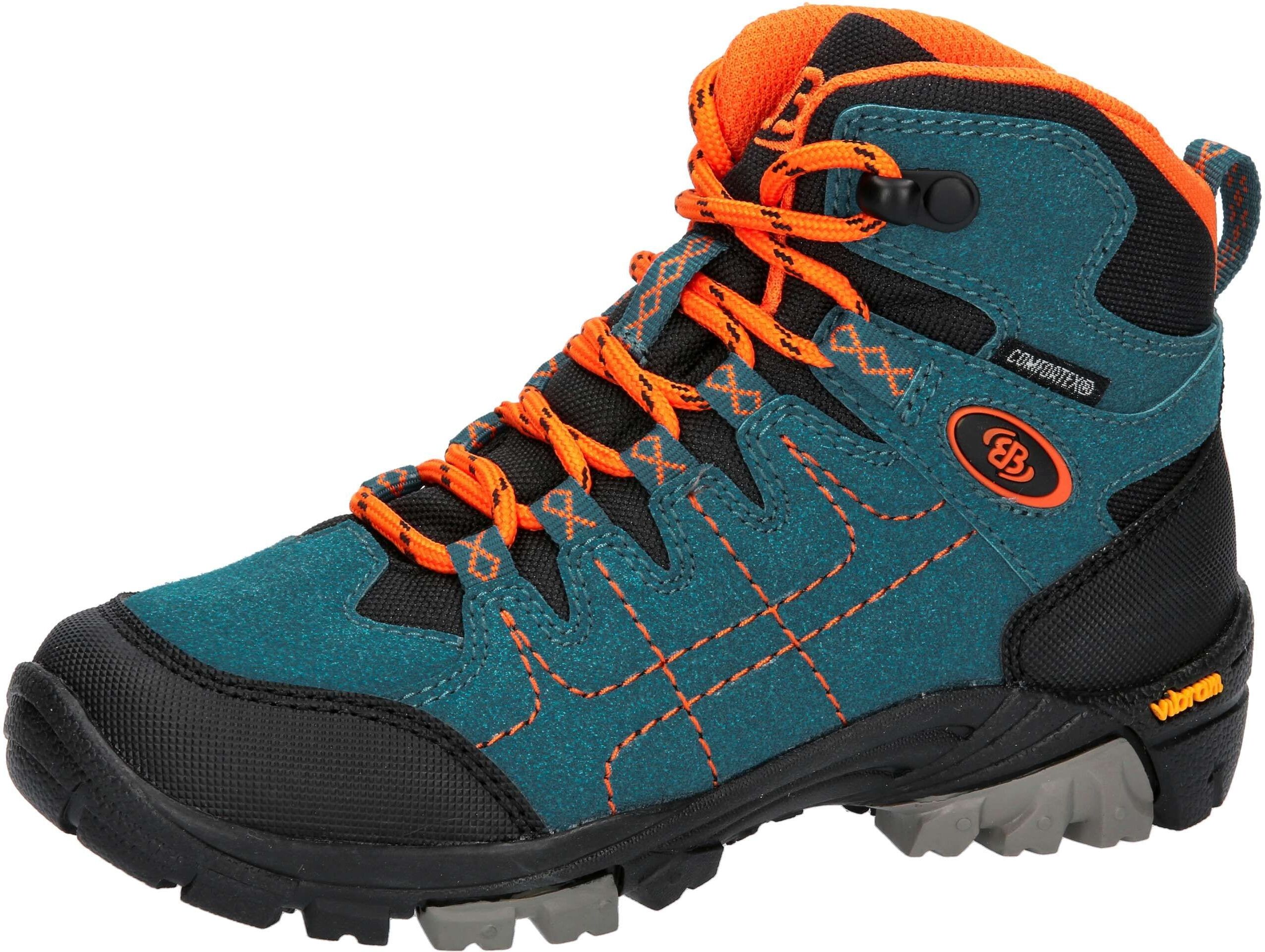 Outdoorschuh BRÜTTING "Outdoorstiefel Mount Shasta Kids Hi", Jungen, Gr. 33, Textil, blau, Synthetik, Schuhe Outdoorschuh blau 33, Textil