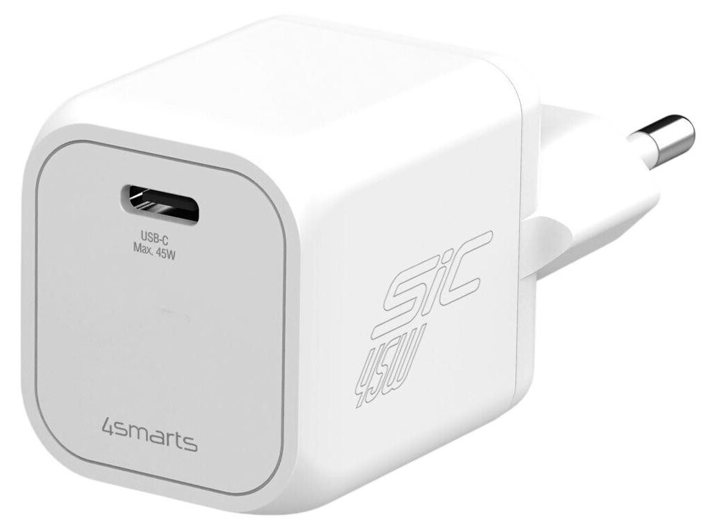 4smarts PDPlug SiC 45W oplader met 1 USB-C poort, wit