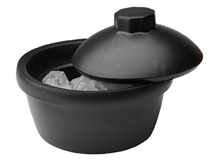 neoLab Polyurethan Eiseimer mit Deckel, Schwarz, 2.5 L Kapazität, 179mm Höhe, 268 mm Durchmesser