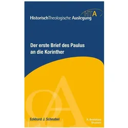 Schnabel, E: Erste Brief des Paulus an die Korinther, Fachbücher von Eckhard J. Schnabel