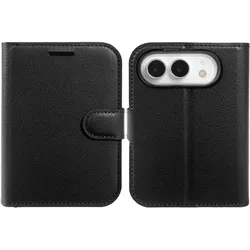 Cover-Discount iPhone Duo - Leder Etui Hülle (Apple iPhone Duo), Smartphone Hülle, Schwarz
