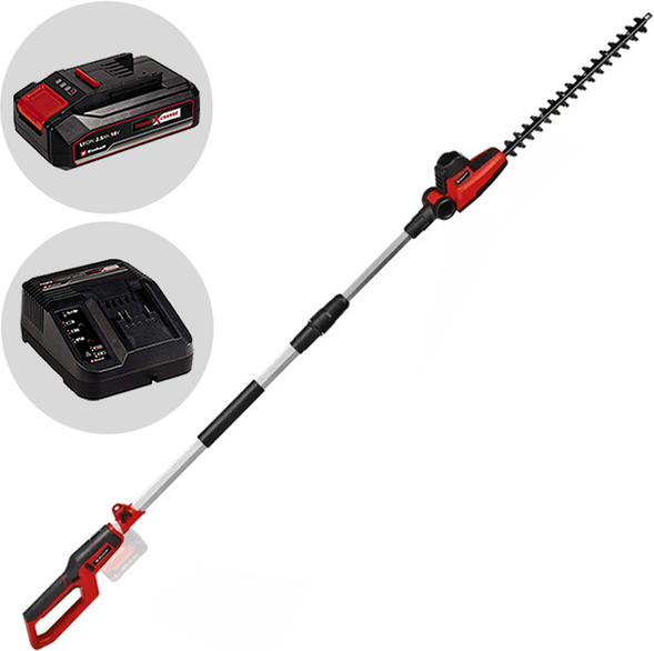Einhell GC-HH 18/45 Li T - Tagliasiepi su asta di prolunga a batteria 18V 2.5Ah
