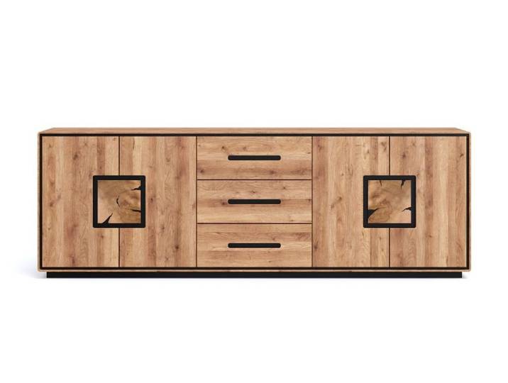Main Möbel Sideboard 226x77cm Zarah Wildeiche geölt