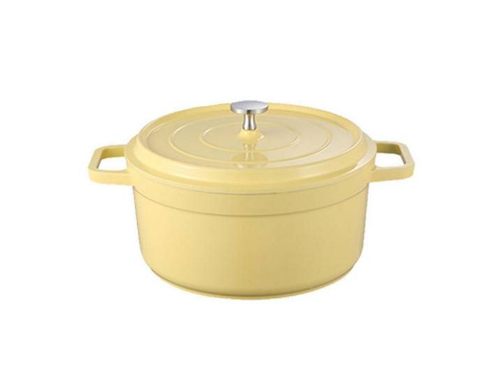 LuxusKollektion Schmortopf Emaille Brotbacktopf 4.75L Gelb