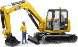 Bruder - Cat Minibagger mit Bauarbeiter