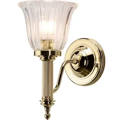 Wandlampe Leuchte Badezimmerlampe messing LED Flurlampe Glas Spiegelleuchte IP44