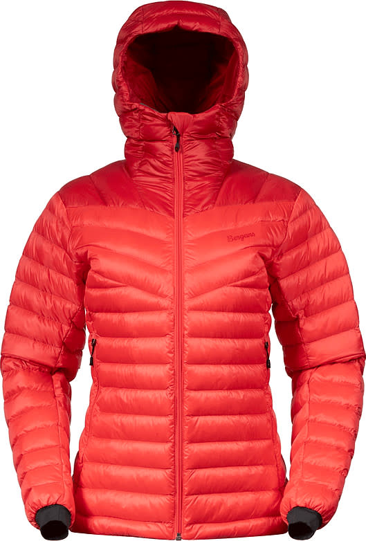 Bergans Women's Rabot Light Down Jacket Hood Peachy Red/red XS