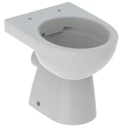 Geberit Renova Stand-WC Tiefspüler, Abg.horiz teilgeschl. Form, Rimfree, manhatt...
