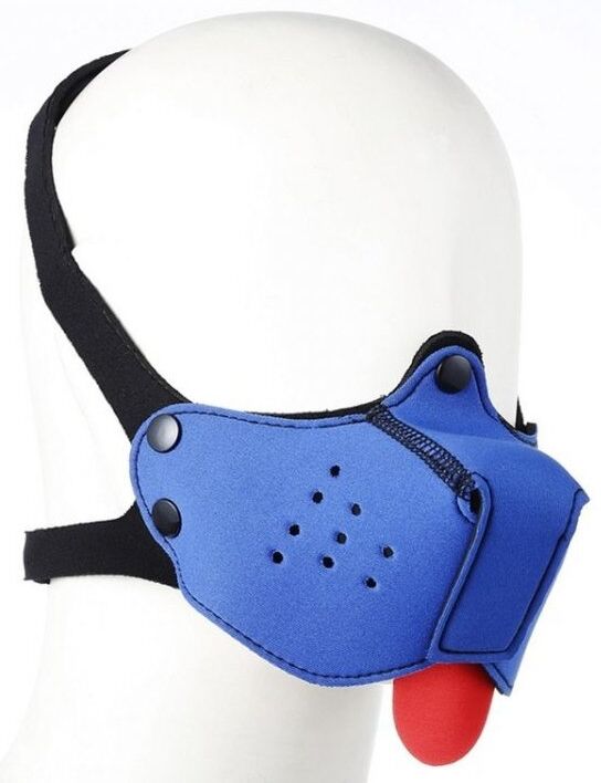 Kinky Puppy Museau + Langue Néoprène PUPPY Bleu