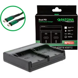 PATONA Premium Dual PD Ladegerät für SJCAM SJ4000