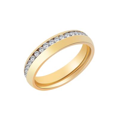 Partnerring AKZENT "One Desire, goldfarbig, langlebig" Gr. 52, gold (goldfarbig), Fingerringe, Damen, 52, Edelstahl