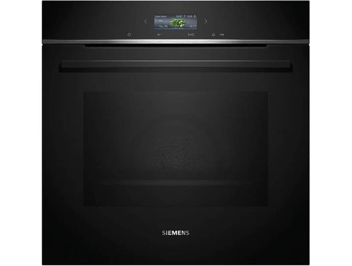 SIEMENS Backofen HB734G1B1 , Energieeffizienz: A+, schwarz, B:59,4cm H:59,5cm T:54,8cm, Backöfen, Air Fry Funktion für knusprige Ergebnisse & Schnellaufheizungung, Backofen