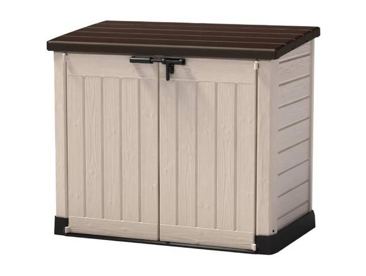 Coffre de jardin Sio multifonction 1200L - CHALET & JARDIN - étanche beige plastique